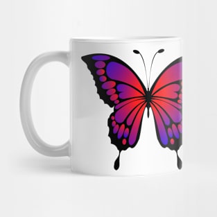 Ombré butterfly- red purple Mug